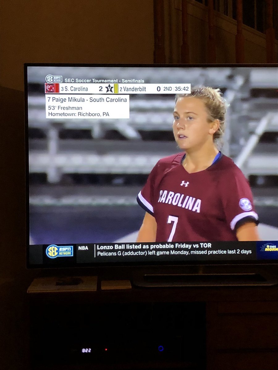 CRSgirlsSoccer's tweet photo. That’s our girl! @MikulaPaige @GamecockWSoccer https://t.co/70rb701GBD