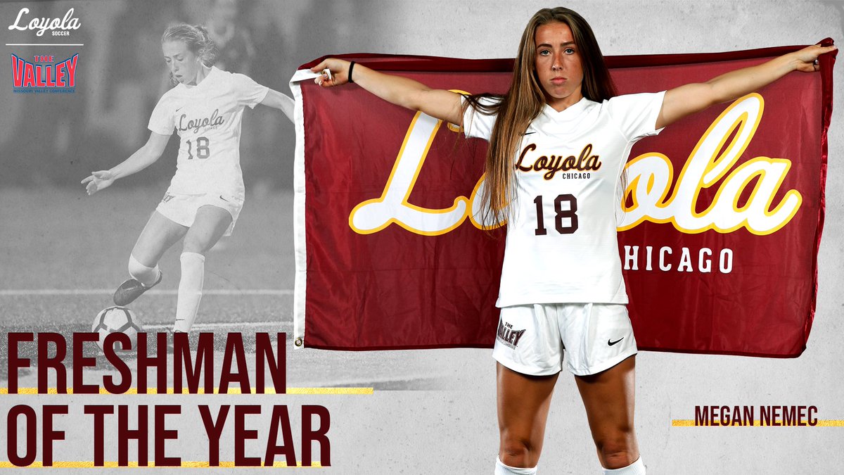 Congratulations to the #MVCSoccer Freshman of the Year, <a href="/NemecMegan/">megan</a>! #OnwardLU