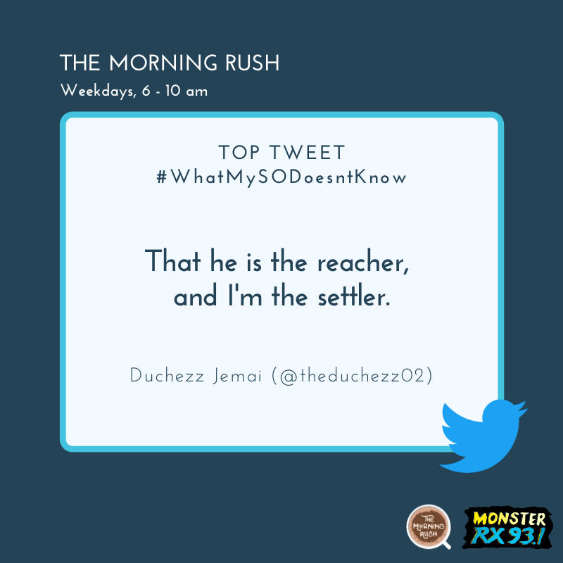 RX931's tweet photo. #WhatMySODoesntKnow from @theduchezz02 https://t.co/9UgsOtpMyr