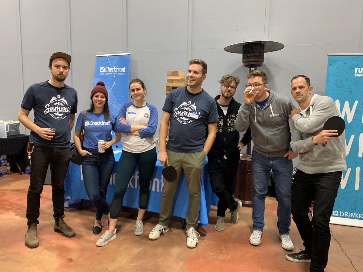 JuliannePJ's tweet image. Team @Checkfront ready to #battlepongyyj with @rdbrck and other #YYJtech peeps