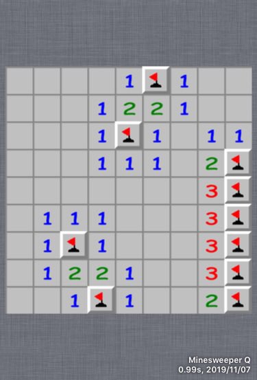 Minesweeper: 0.99s, 2019/11/07 - One click game. New record. Unbeatable. I challenge you all to beat this.