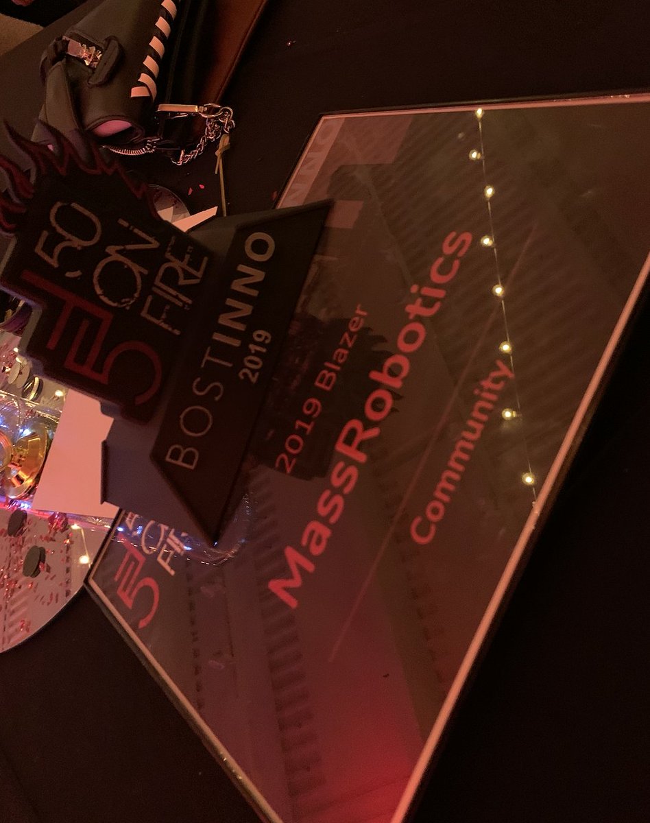 realtime_i's tweet image. Congrats to @MassRobotics on the #50onFireBos recognition! #roboticsrocks