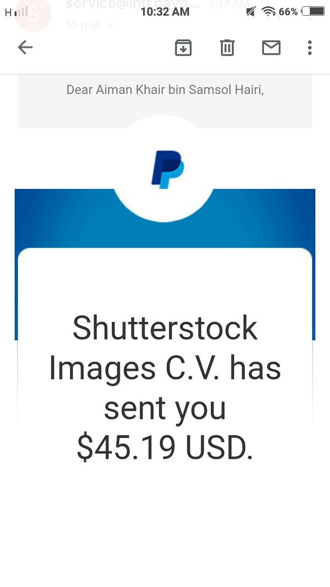 My first payout sudah dpt   #kachingg  #shutterstock
