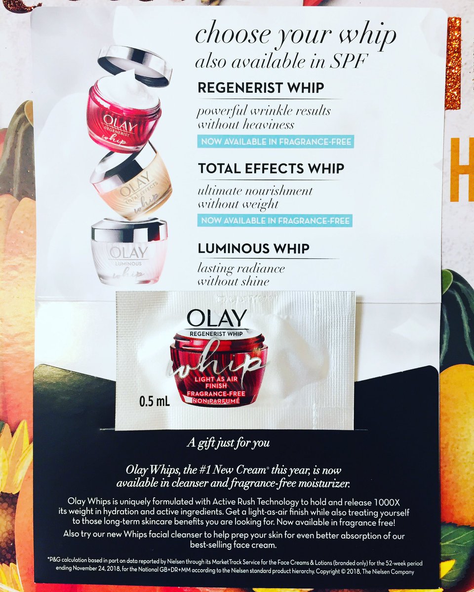 KasiaStecko's tweet image. Thank you @OlaySkin for the #freesample of Olay Regenerist Whip ❤️. #freeskincaresamples #freesamplesbymail #freestuffcanada #freebiescanada #freesamplescanada #gotitfree