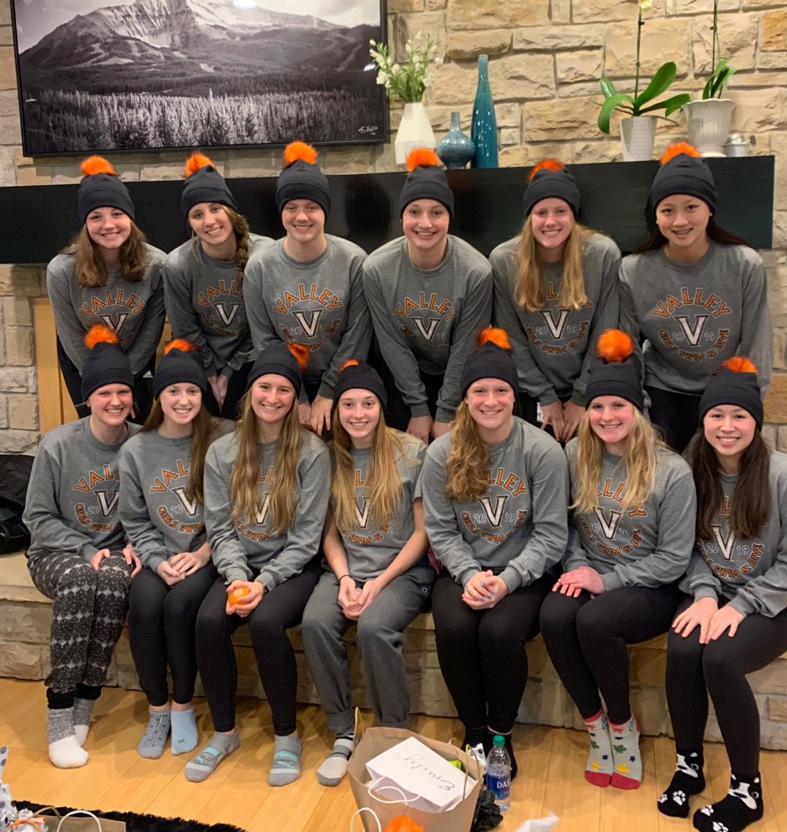 This group is ready to take on the state this weekend! Friday is diving &amp; swimming prelims. Saturday is swimming finals. Go Tigers!