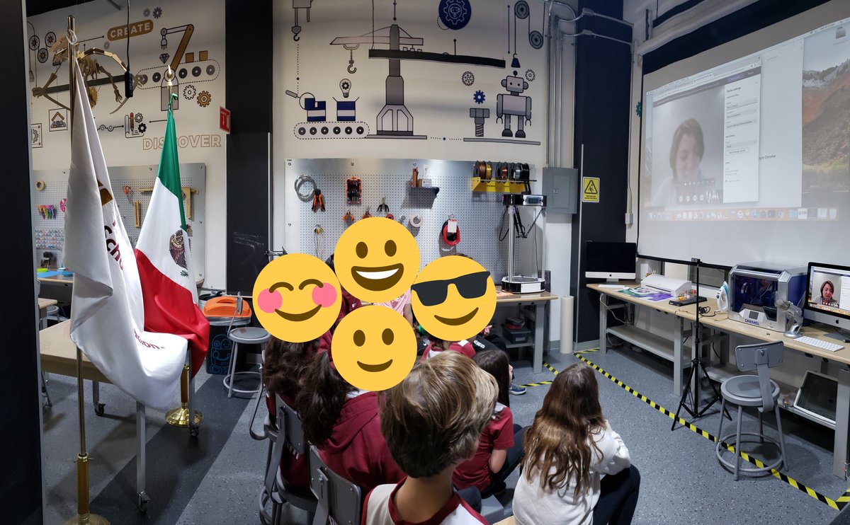 MunroeTara's tweet image. Grade 4 &amp;amp; 5 represented mexico in the #MicrosoftGlobalLearningConnection asking questions about the future of robots, the role of technology to combat poverty and global warming,  and overcoming obstacles to pursue your dreams. #kidsarethefuture #wonderings #pypcoordinator