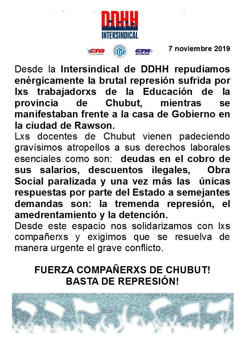 IntersindicalD's tweet image. Somos trabajadores que legitimamente defendemos nuestros derechos. Basta de reprimir. Todo nuestro repudio a los represores. Toda la solidaridad con nuestres compañeres!