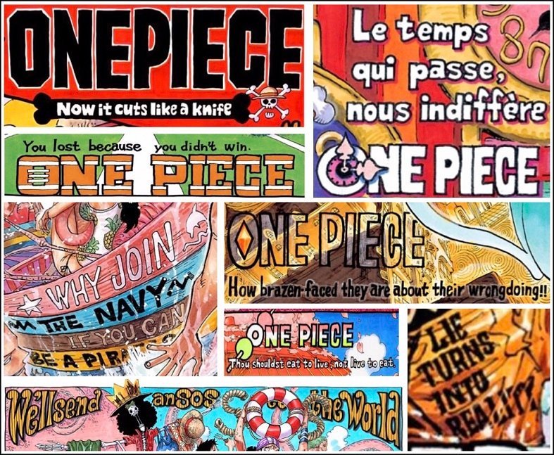 Log ワンピース考察 En Twitter One Pieceのカラーイラストに描かれた意味ありげな 英文 訳まとめ 2年後編 T Co Bm0r9zb5q0
