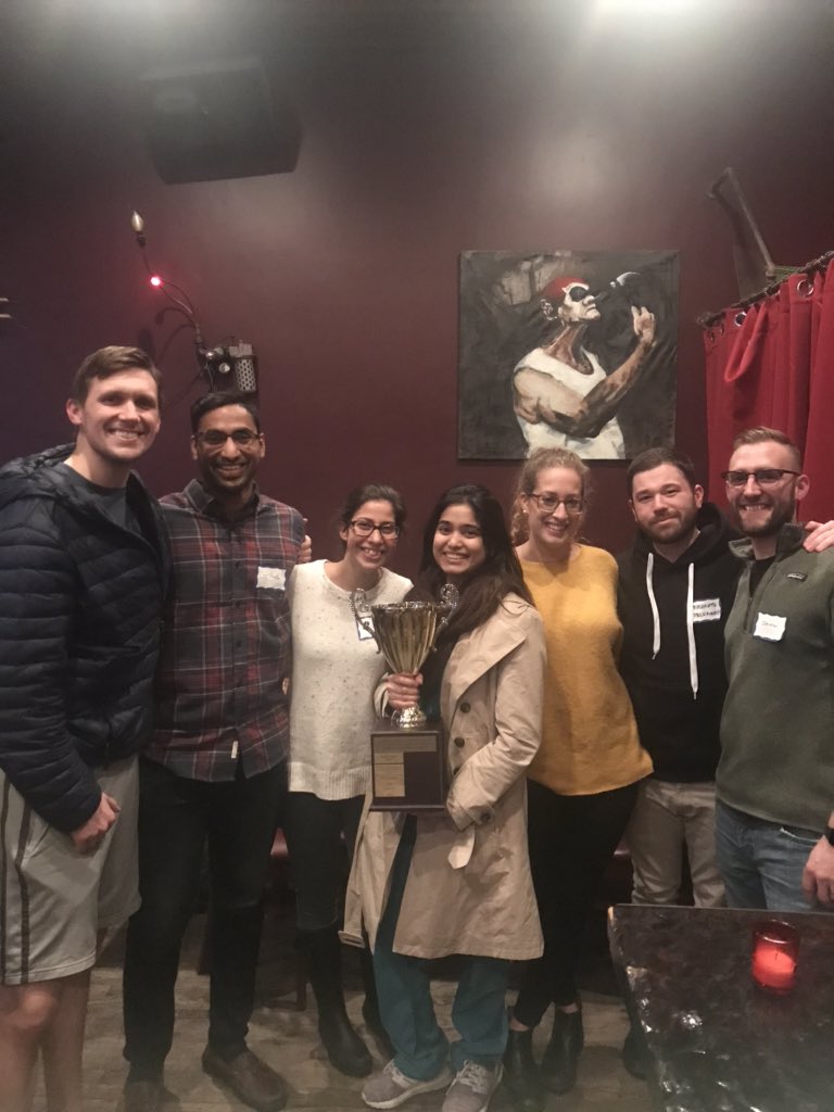 JessLatona's tweet image. The @JEFFsurgery inaugural jeopardy trophy. First of many to come. #factor13 @CharlesJYeoMD @KarenChojnacki