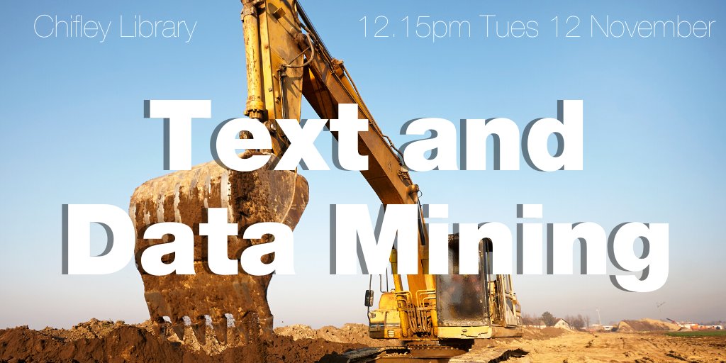 ANULibrary's tweet image. Do you use @JSTOR? Do you want to learn more about #textanddatamining?

This free lunchtime session will take you through the process of using TDM techniques using JSTOR

12.15-12.45pm Tuesday 12 November in the Chifley Library

eventbrite.com.au/e/text-and-dat…