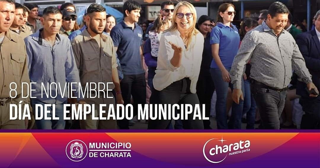 Somos una gran familia y hoy con ellos  festejamos este día! Para todos los Empleados Municipales, nuestro afectuoso saludo. Hoy celebramos el compromiso que cada uno de ellos demuestra con su trabajo a diario!