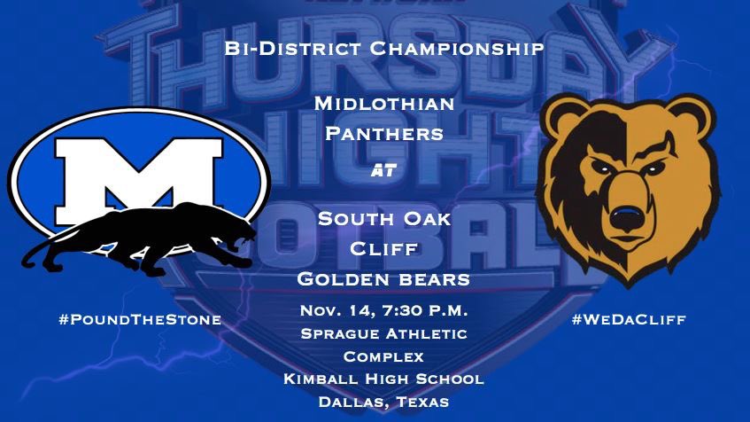 MHSFballBooster's tweet photo. Playoff Time! Let’s go Panthers! #PantherPride #PoundTheStone https://t.co/KP5GqHvpSO