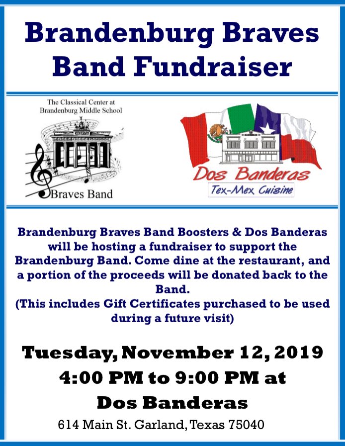Take a break from cooking next Tuesday, and help the band! <a href="/CCBMS_Braves/">Brandenburg MS</a> <a href="/lchspatriotband/">LCHS Patriot Band</a>