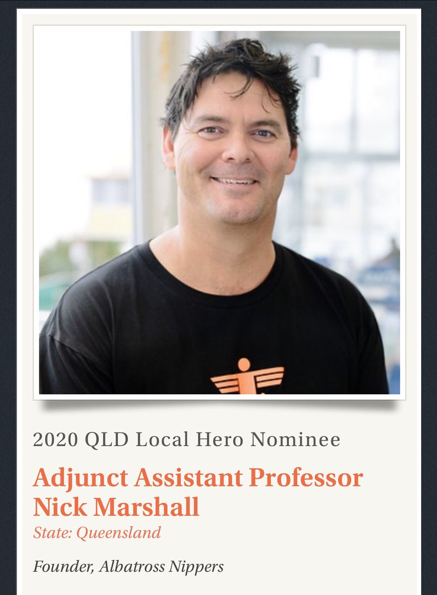 Albatross Nippers (@albatrossnipper) on Twitter photo Congrats to Nick on being nominated for the Local Hero Australian of the Year. australianoftheyear.org.au/honour-roll/?v… <a href="/ausoftheyear/">AusoftheYearAwards</a> #AusoftheYear Congrats to Nick on being nominated for the Local Hero Australian of the Year. australianoftheyear.org.au/honour-roll/?v… <a href="/ausoftheyear/">AusoftheYearAwards</a> #AusoftheYear