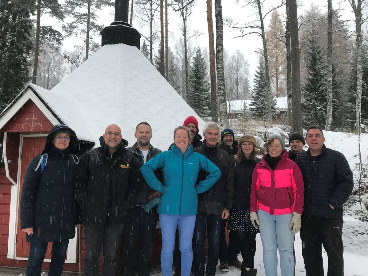 I've just spent a fab 3 days with some of the @ICOS_RI #RINGO 1.4 team. We're at the #Hyytiala field station in #Finland, learning about #eddycovariance towers and working on our EU report on the monitoring of European #landocean #carbonfluxes. 

Great to see you all again!