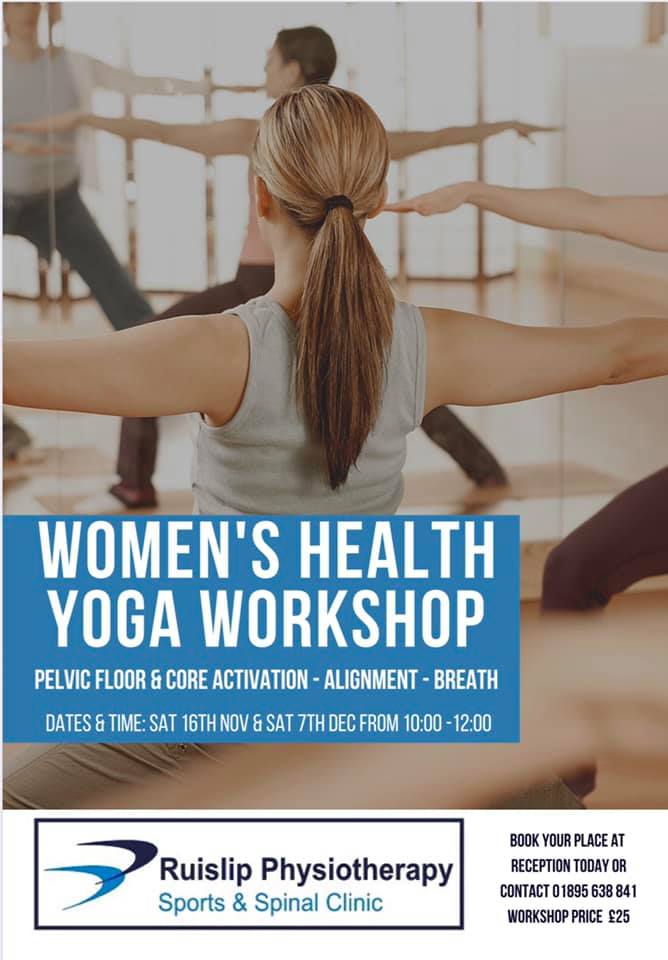 CharterPhysio's tweet photo. 💥EXCITING NEWS💥
We are running two Women’s Health Yoga Workshops at our Ruislip clinic. If you are interested in attending or would like further information please contact our reception on 01895 638 841 #yoga #womenshealth https://t.co/aStgbOwh7n