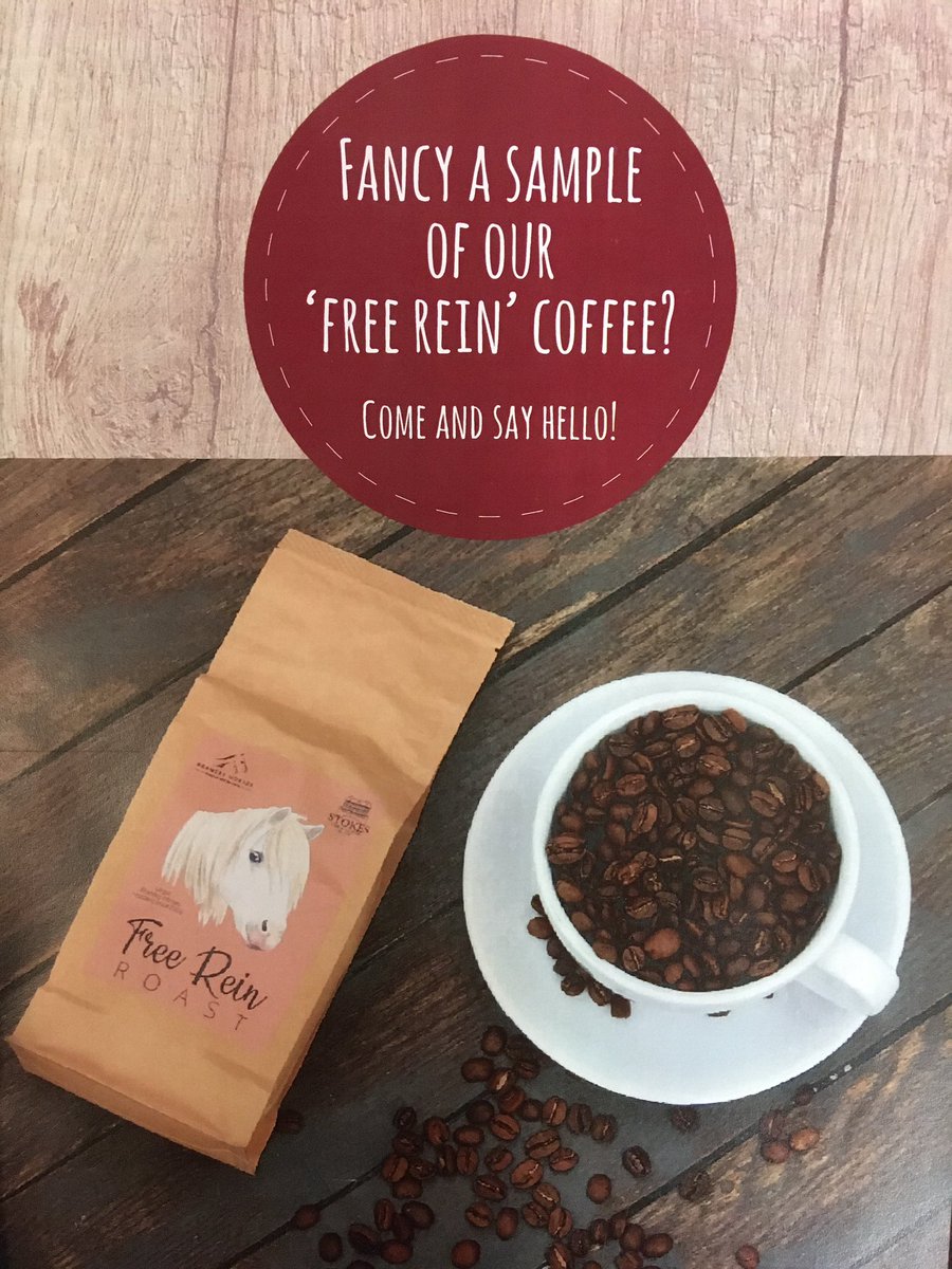 Come &amp; get your free cup of ‘Free Rein Roast’ coffee at <a href="/BransbyHorses/">Bransby Horses</a> stand 298 today &amp; over the weekend <a href="/YourHorseLive/">Your Horse Live</a>