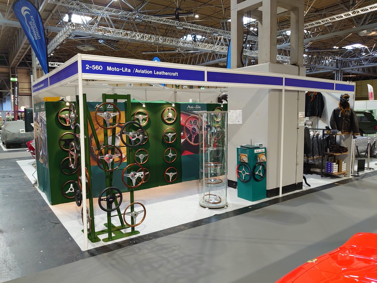 Moto-Lita at the NEC Classic Car Show Birmingham.
Come and see us in Hall 2, Stand 560

#MotoLita #classiccar #classiccars #steeringwheel #gearknobs #Irvinjacket #classiccarshow #NECBirmingham #classiccarexpertise #classiccarevents #vintage