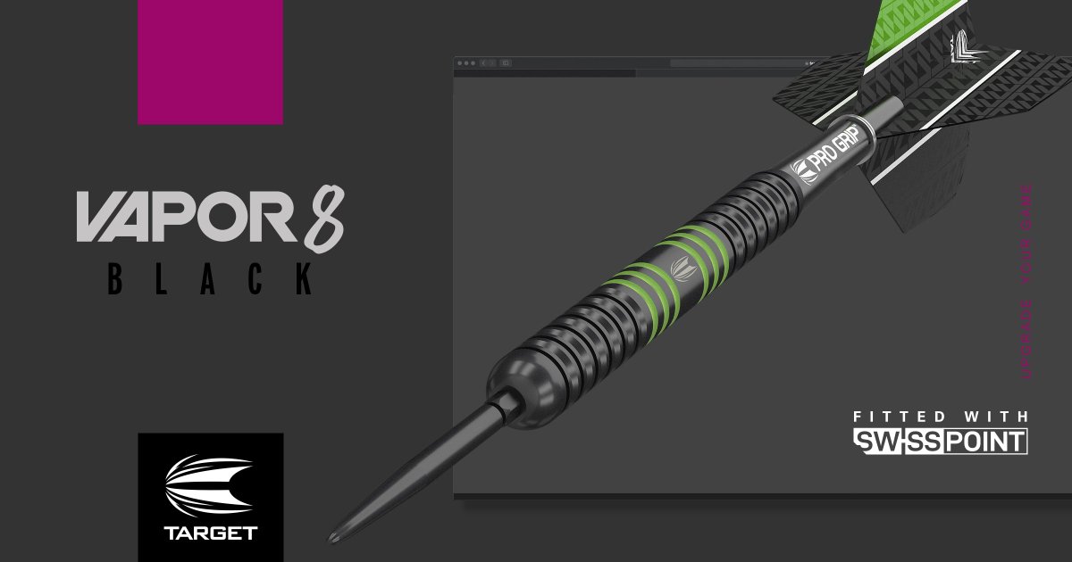 TargetDarts's tweet photo. Upgrade your game with Swiss Point. Now featured on Vapor8 Black Green these new Swiss Point darts bring the interchangeable point system to one of Target’s classic ranges. Who plans on giving them a try? #SwissPointUpgrade
Have a closer look: https://t.co/tzWSngkzJG https://t.co/9HVpZdREpL