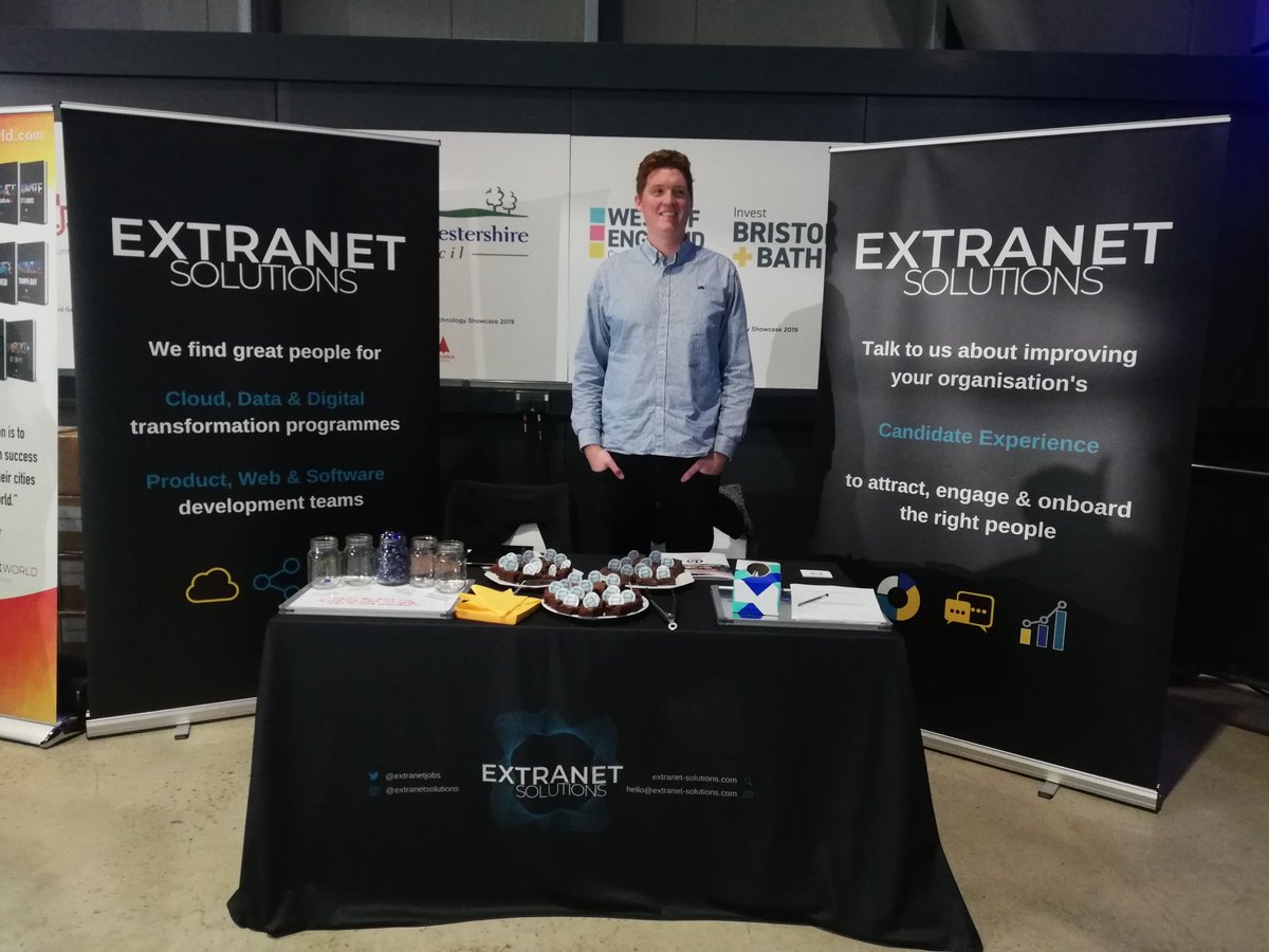 ExtranetJobs's tweet photo. Come and say hi! We're at the #BTechShowcase today.

We have homemade brownies and we're ready to talk all things tech recruitment and improving candidate experience! https://t.co/vTgfvFbnbX