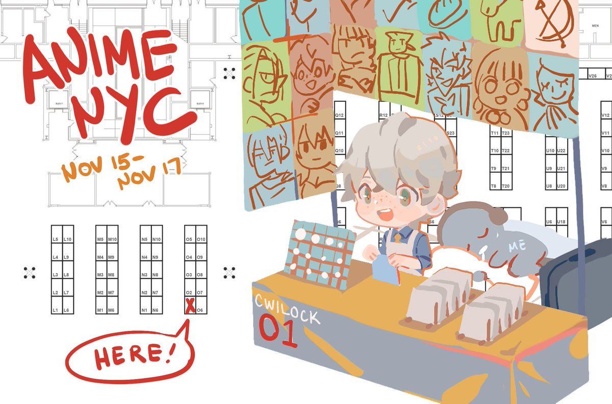 I'll be at #AnimeNYC next week. Table O1!

Come say Hi to Ashe, while I sleep on the floor. 