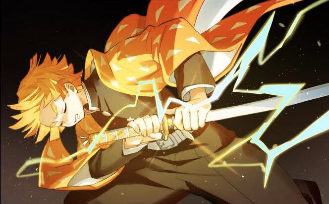 のりのりさんがTwitterに投稿した我妻善逸(鬼滅の刃)のイラスト。