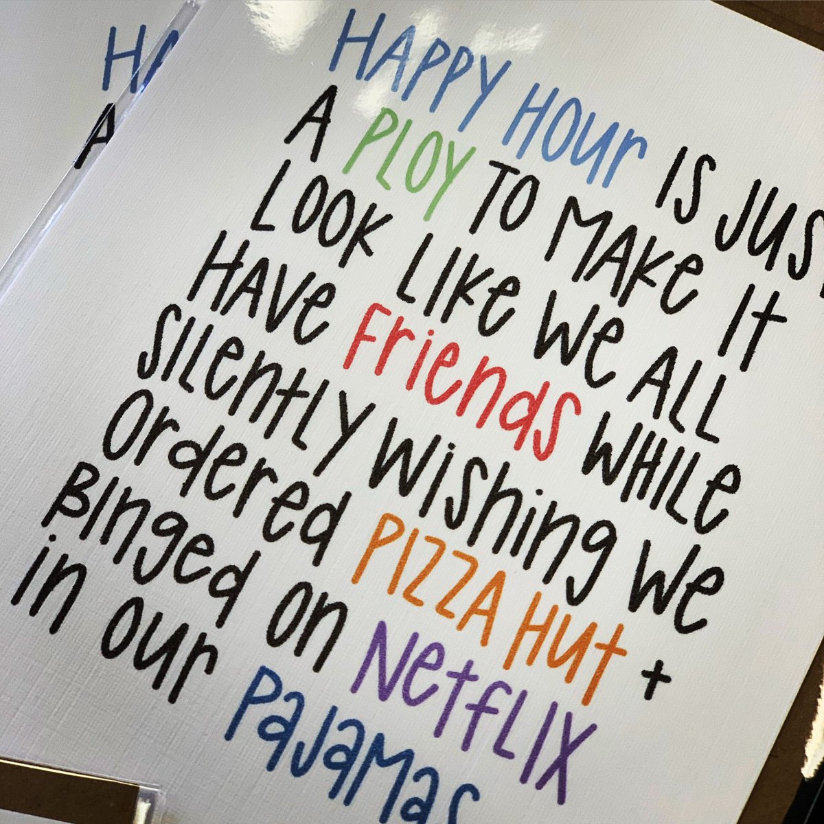 FINGERSININK's tweet photo. Such TRUTH! Who could you send this card to?
@mailennial
#fingersinink #textlesswritemore #mailennial #justbecausecard #alloccasioncards #snailmail #foreverstamps https://t.co/Z5Vz5x4hUc