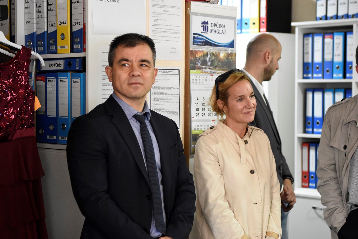 khoshmukhamedov's tweet photo. Great visit to #Žepče & #Maglaj for a #DiasporaForDevelopment project (funded by #Switzerland) events and meeting with Mayors of both municipalities. Also, visited good businesses funded by diaspora: #FineLife & #MaricProjekti. #Diaspora can be powerful! @UNDPBiH https://t.co/1tUNdd78fN