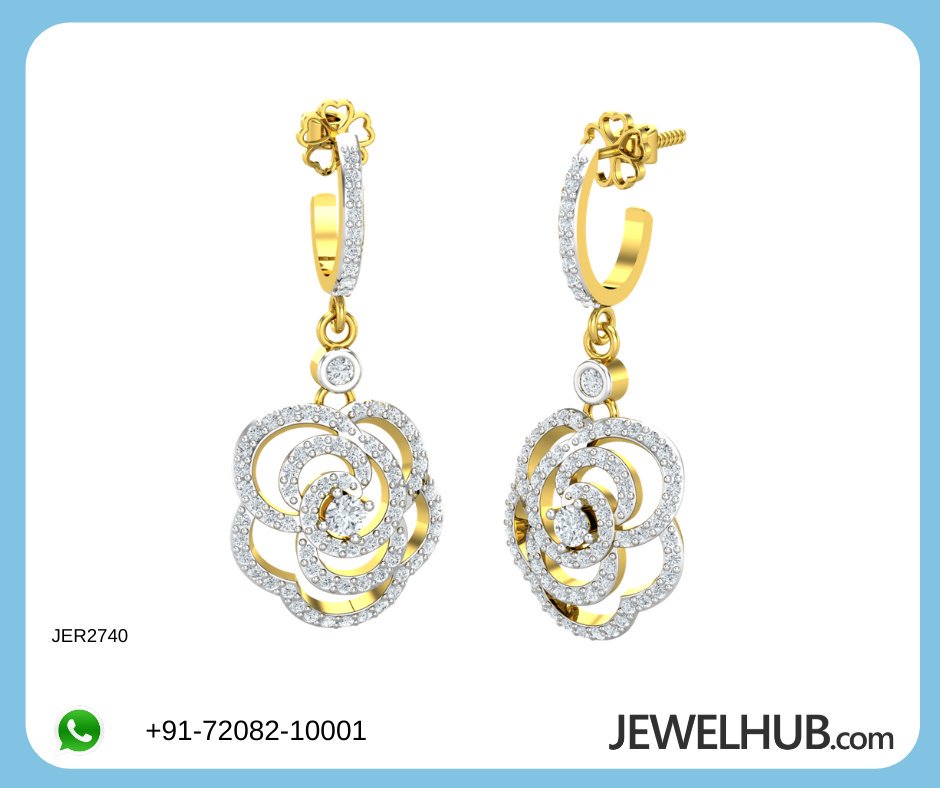 Stunning #Diamond dazzling Hanging #Earrings exclusively for the gorgeous woman.
For More Info DM 📲Whatsapp on +91-72082-10001
#diamondearrings #earrings #earringsdesigns #hangingearrings #diamonds #bridaljewellery #wedding
 Buy Now: bit.ly/2I8l0Sc