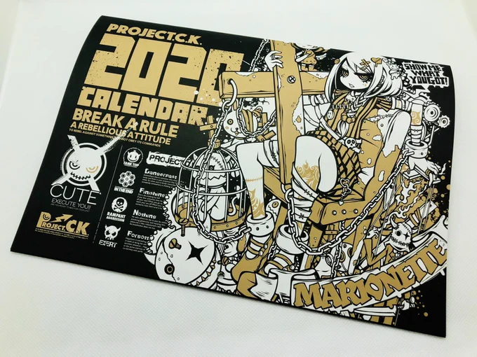 デザフェス&amp;冬コミ新刊の『PROJECT.C.K. CALENDAR 2020』が完成しました‼︎ フルカラー/A4サイズ(見開きA3)28ページ/月めくりとなっています。よろしくお願いいたします‼︎ 