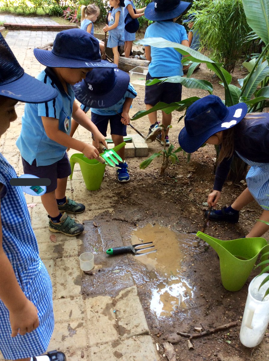 Harbour Class enjoyed exploring with water out in the forest today #forestschool #investigation
