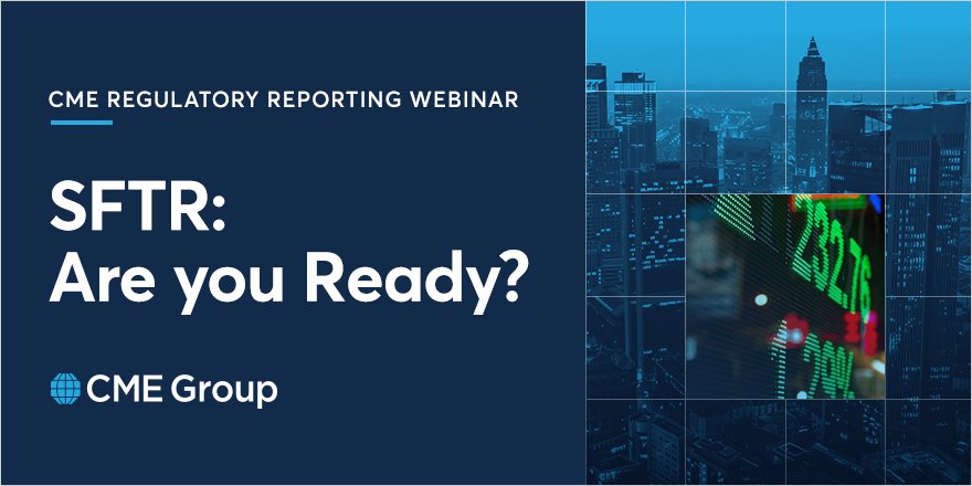 Could your business be affected by the new SFTR trade-reporting regime? View <a href="/CMEGroup/">CME Group</a>’s recent regulatory reporting webinar: spr.ly/60141zoAe