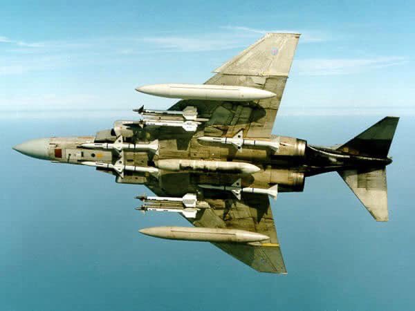 Fully armed Friday Phantom in air defence config.