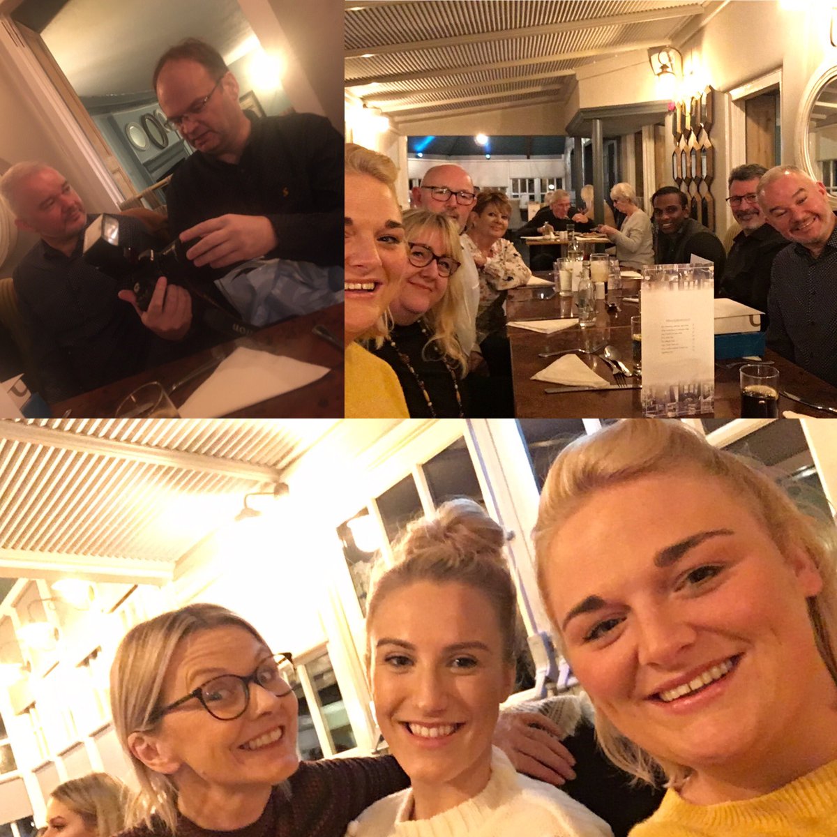 Lovely evening spent with work family. We will miss the funny, quirky Jason! Good luck in your new position 💙 from all the education team 💜