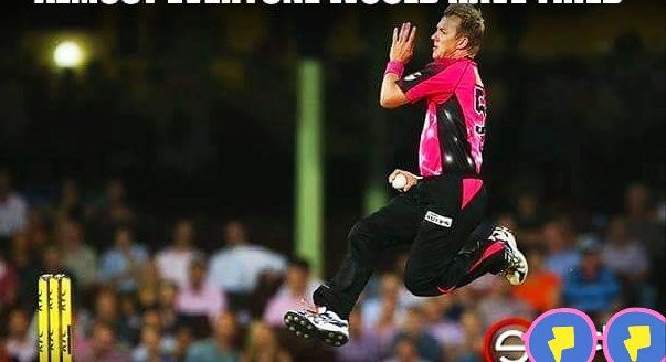  almost everyone would have tried his bowling action once their in life!  