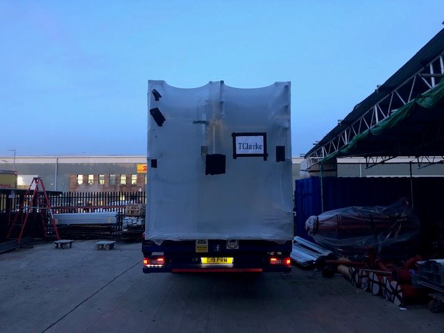 TcStansted's tweet photo. The last section of Electrical Riser B for our Peninsular Hotel Project left our Stansted Facility this morning... A huge well done to everyone who has been involved. https://t.co/1Wa3qDnDru