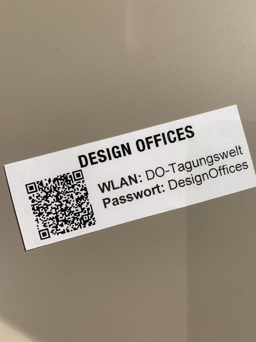 lukizzl's tweet image. #ServiceTweet #GDWinSTR

#WiFi @DesignOfficesDE 

SSID: DO-Tagungswelt
PW: DesignOffices

#Diversity X #Digitalisierung