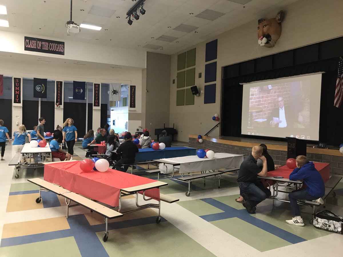 Sun coming up on the CMS Veterans celebration breakfast. Thank you for your service. Commons beginning to fill up. <a href="/dcsdk12/">Douglas County School District</a> <a href="/counselingCMS/">EbelRisdonWiidakas</a> <a href="/RundleSid/">Sid Rundle</a>