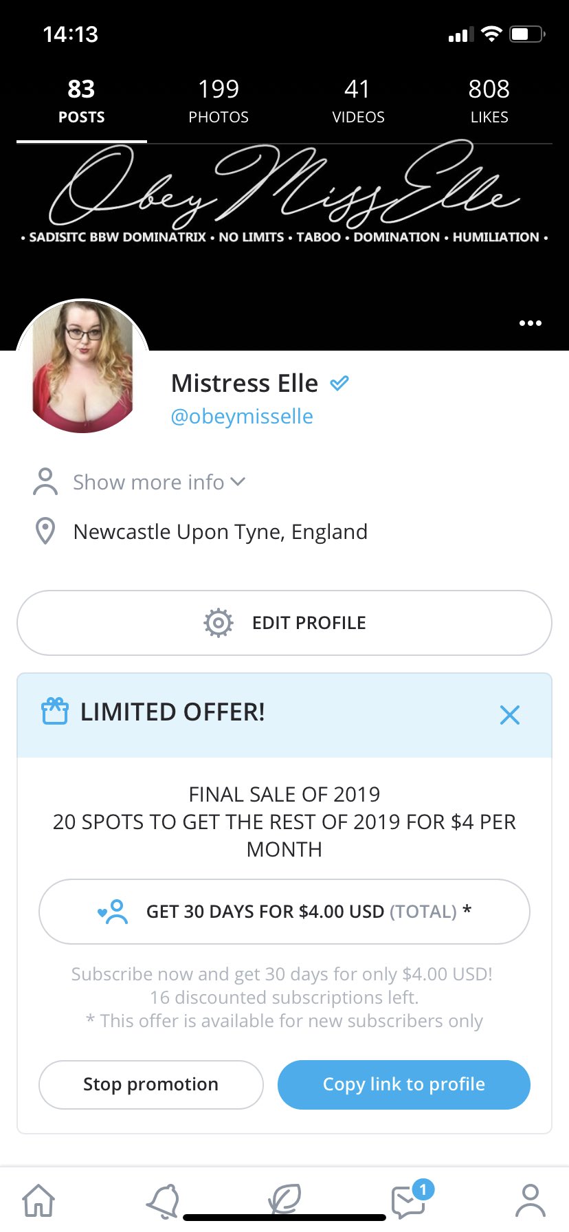 🖤 Elle from Hell 🖤 on Twitter: "https://t.co/Qq5lgjMIXd $4 for new