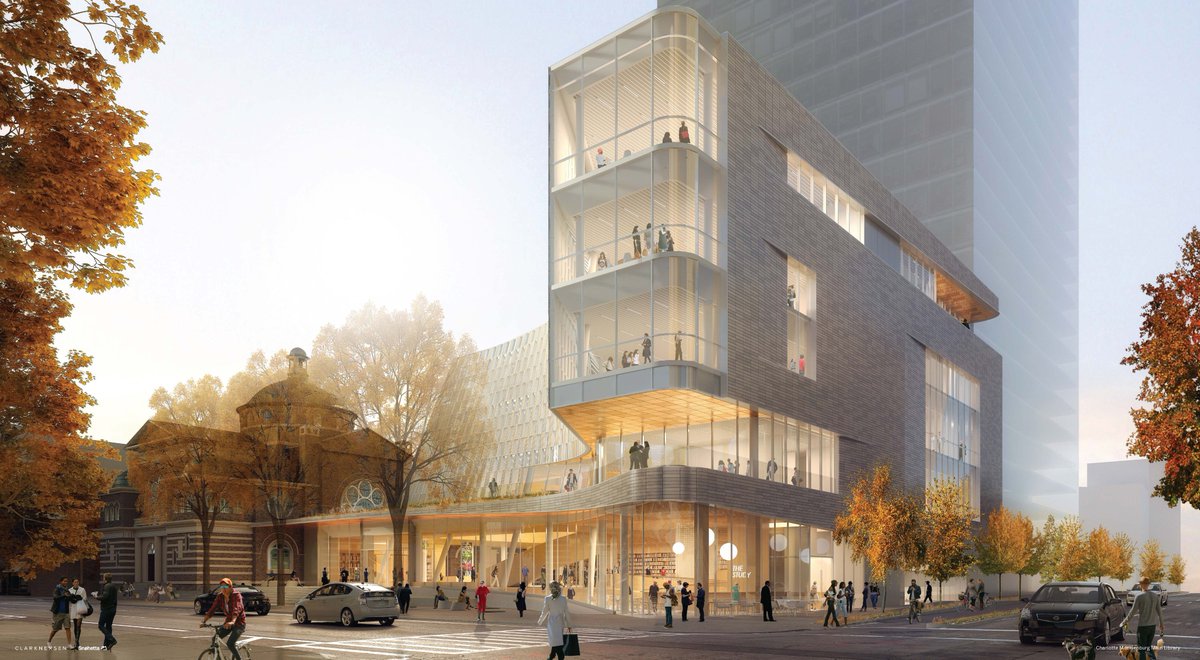 clarknexsen's tweet image. Thrilled to be part of this historic project, reimagining a #library that has stood on this site in #Charlotte for more than a century. Our “dream team” includes @Snohetta, @ttinc, McCracken &amp;amp; Lopez, @LandDesignInc, Rodgers Leeper, @MeckCounty AFM and @cmlibrary. #librarydesign