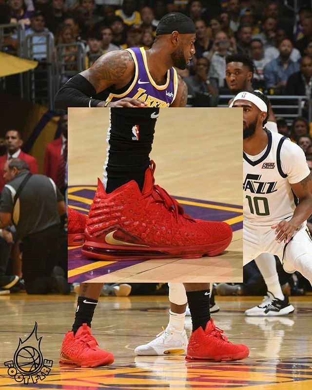 lebron 17 red carpet on feet