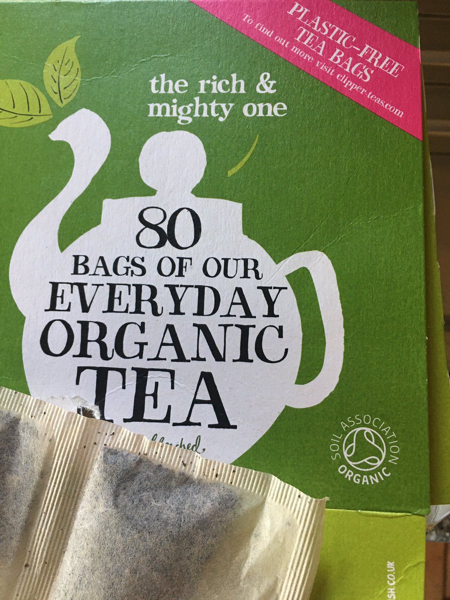 At last some plastic free tea bags from Clipper! #clipper#plastic free