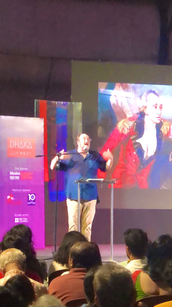 @ShashiTharoor, Monica Ali and @DalrympleWill at @DhakaLitFest! What a treat for us all in Dhaka! :) #dhakalitfest #DLF2019 #shashitharoor #dalrymple #litfest #monicaali #dhakavibes