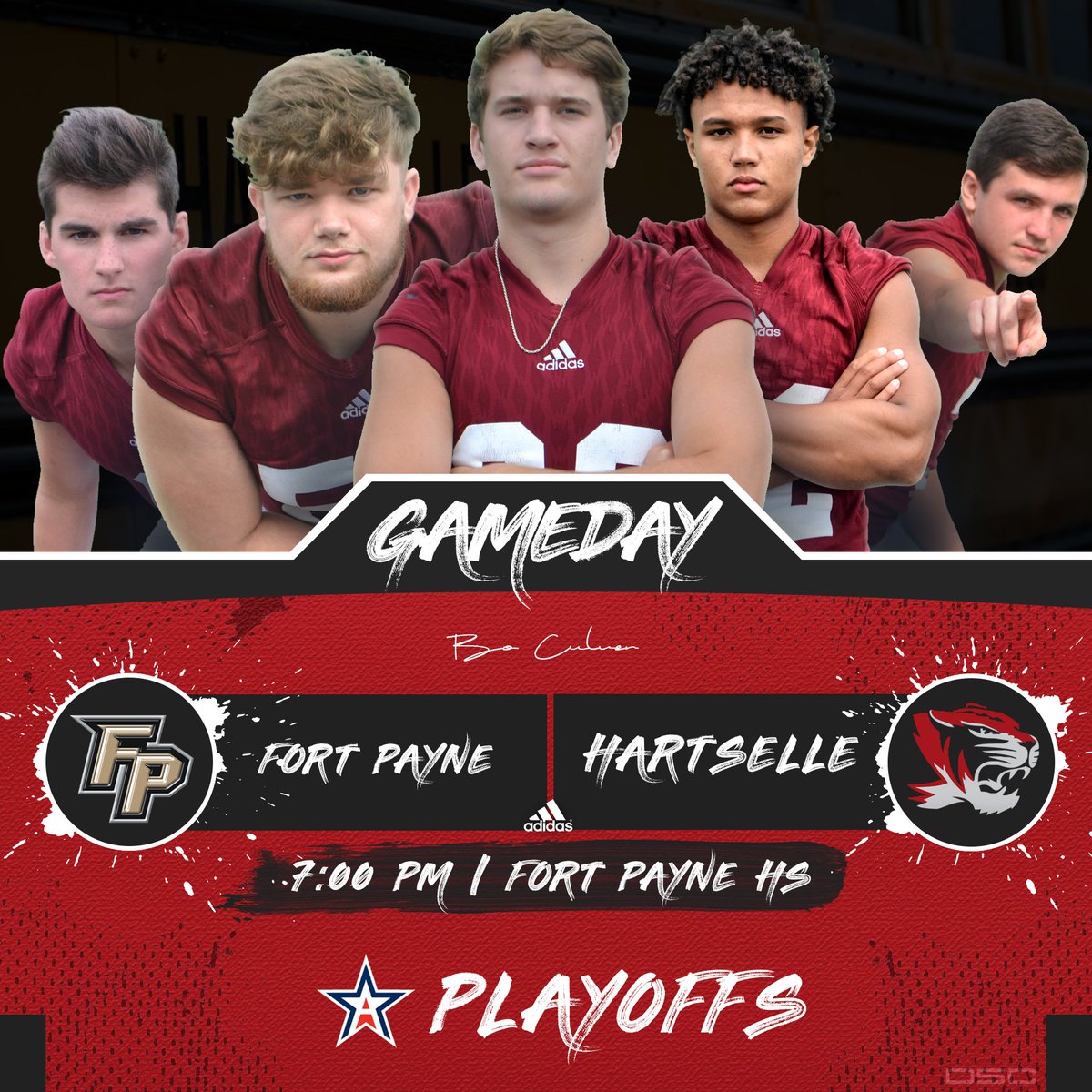 THE PLAYOFFS ARE HERE!

Hartselle Nation! Travel with us over to the foothills of the Lookout Mountain as we face a talented <a href="/FPHSfootball/">Fort Payne Football</a> team! We need your support!

#WeAreHartselle #Playoffs2019