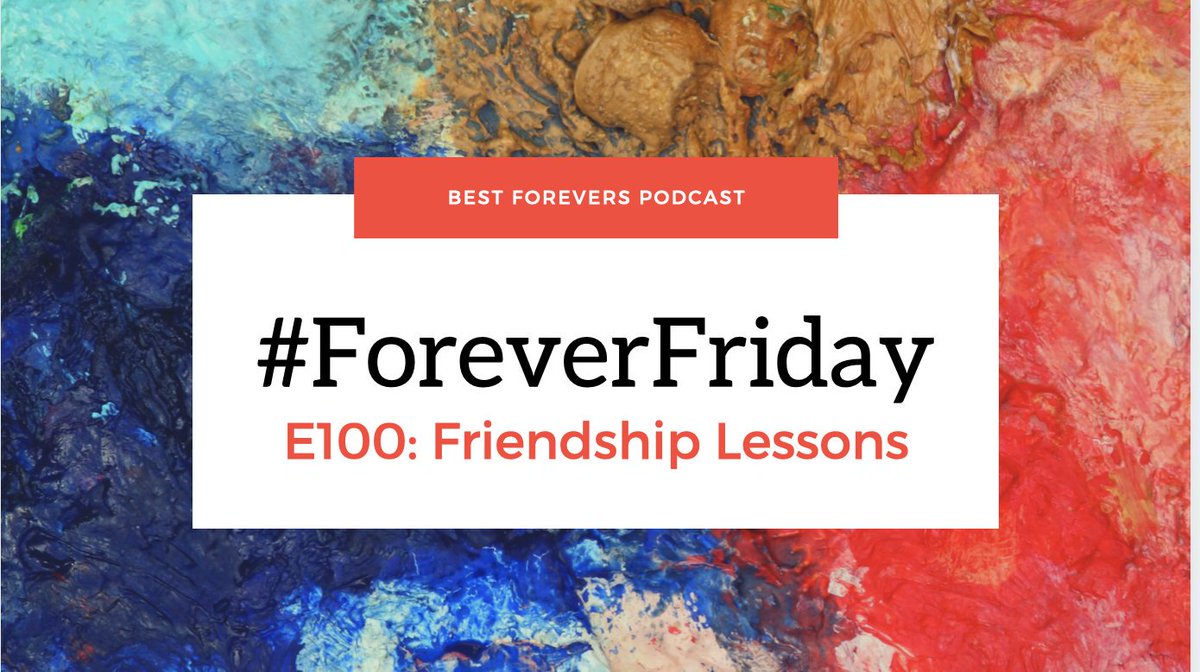 FriendswAlysa's tweet photo. Happy ๐ฏ #ForeverFriday, #Friends! The 100th Episode of #BestForevers, #Friendship Lessons, is now available! Join me as I talk about lessons learned from the help of my friends! https://t.co/8GPQTnxSQj #LadyPodSquad #PodernFamily Promo: @HEAMCast https://t.co/NxEHWezGq1