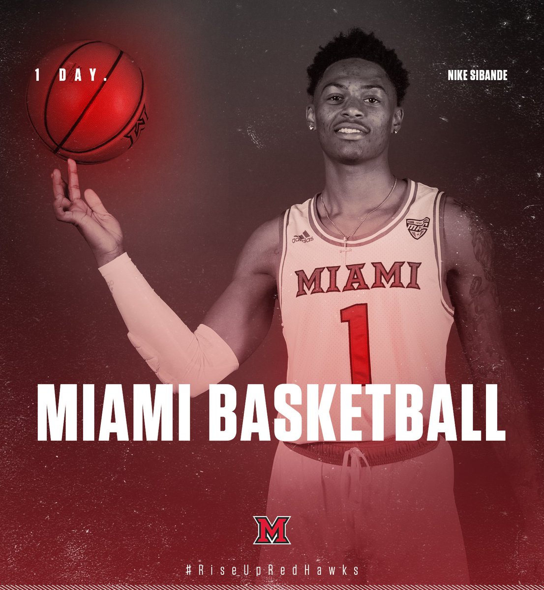 Only 1⃣ day away from🏀🗑️! <a href="/nike_sibande/">Nike 🦅</a> wants to see you at Millett tomorrow when we take on Wright State at 2 p.m.!

#RiseUpRedHawks