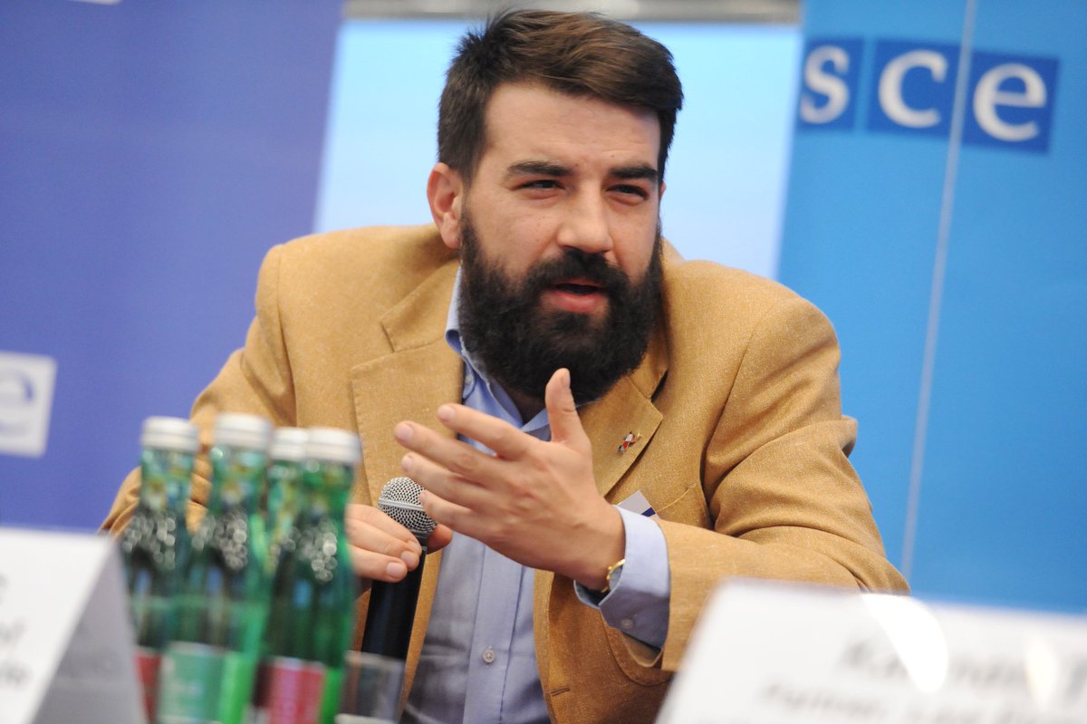 OSCE's tweet photo. #SecDays: @Krivokapic, Asst Prof @FONBg: Need to research how to effectively regulate tech: take inter-discip. approach; assess risks; create regulatory frameworks that could last long into future. Maybe even need moratoriums on some tools before we know how they affect our lives https://t.co/Ph9uckTC59
