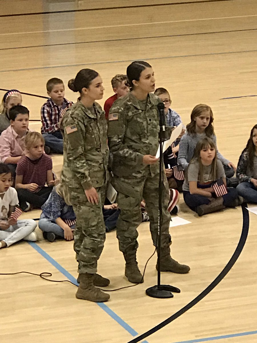 Former SC students, now serving our country and leading our students in the Veteran’s Day assembly. #weareSC #IEE #SCproud