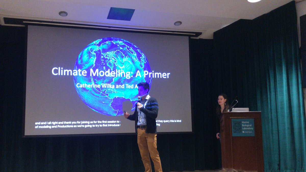 gradclimateconf's tweet image. And we’re off! @cawilka and Ted Amdur start day two with a primer of climate models before four in depth talks on Climate Models and Projections!

I’ll be live tweeting the #GCC2019 throughout the day!