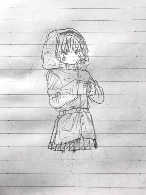 創作絵の女の子がはちゃめちゃ可愛くかけたのでこっそり流す 